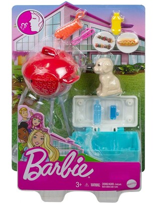 Barbie Έπιπλα Mini Playset BBQ Μπάρμπεκιου - GRG76