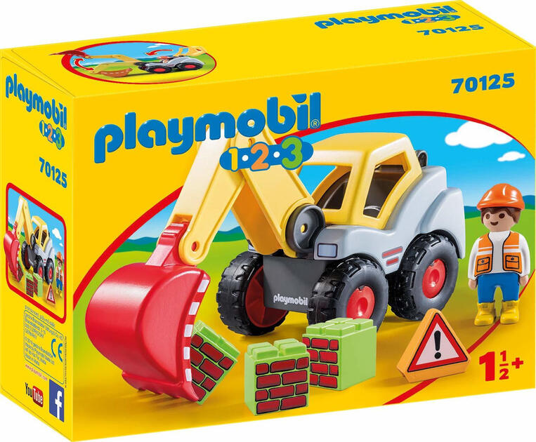 Playmobil 1.2.3 Φορτωτής Εκσκαφέας - 70125