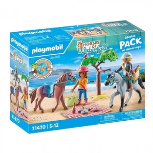 Playmobil Horses Of Waterfall Starter Pack Βόλτα Στην Παραλία Με Την Amelia Και Τον Ben - 71470
