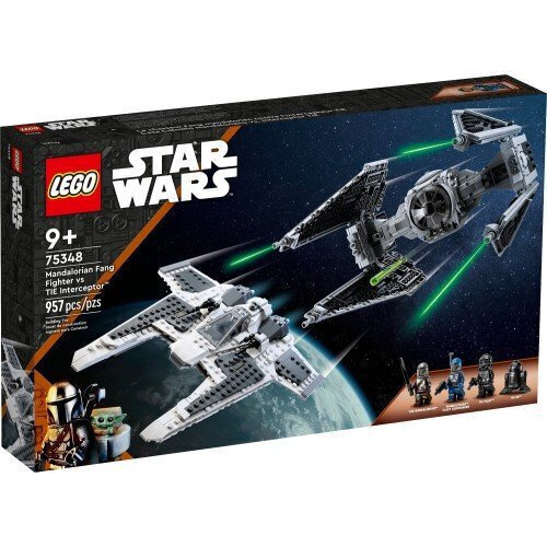 LEGO Star Wars Mandalorian Fang Fighter vs. TIE Interceptor - 75348