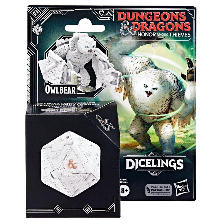 Dungeons And Dragons Honor Among Thieves Dandd Dicelings White Owlbear Collectible Monster Dice - F5214/F5118