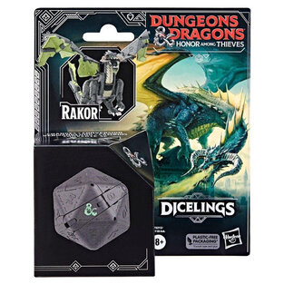 Dungeons And Dragons Honor Among Thieves Dandd Dicelings Black Dragon Rakor Collectible Monster - F5212/F5118