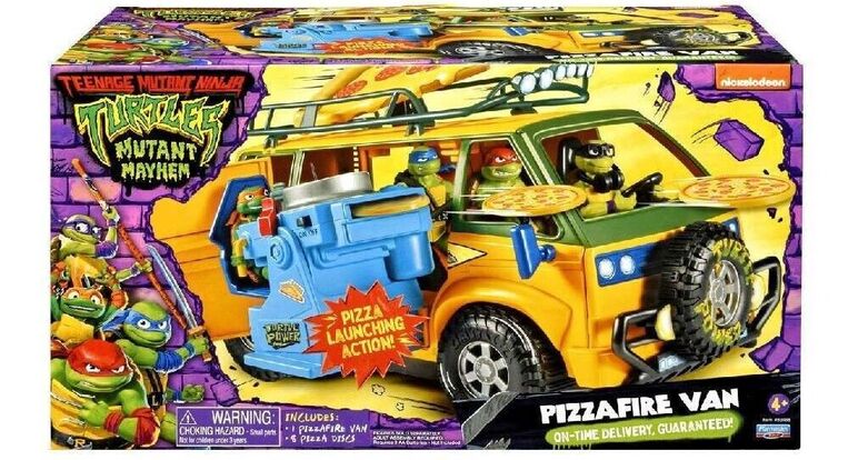 TMNT Mutant Mayhem Movie Pizza Fire Delivery Van - TU804000