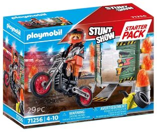 Playmobil Starter Pack Stunt Show Ακροβατικά Με Μηχανή Motocross - 71256
