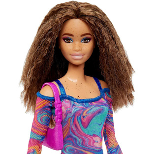 Barbie Νέες Fashionistas Rainbow Marble Swirl - HJT03