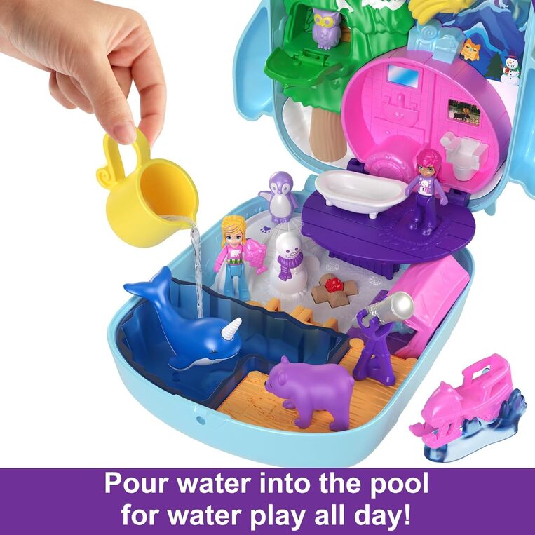 Polly Pocket Snowy Sleepover Owl Compact - HKV37
