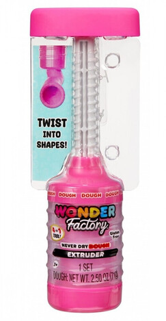 Wonder Factory - Never Dry Dough Extruder Pink - 532255EUC