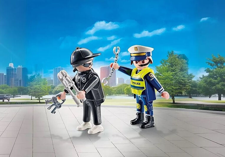 Playmobil Duo Pack Αστυνόμος Και Διαρρήκτης - 71804