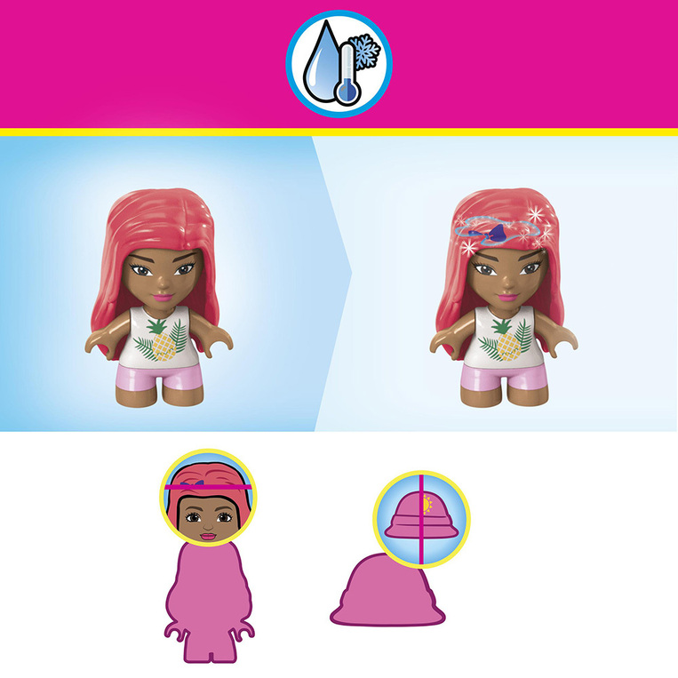 Mega Barbie Color Reveal - Φιγούρα Με Αξεσουάρ Beach Day - HHP86