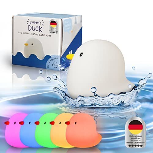 MegaLight-Swimmy Duck Aδιάβροχο Επαναφορτιζόμενο Φωτάκι για το Μπάνιο - 187402