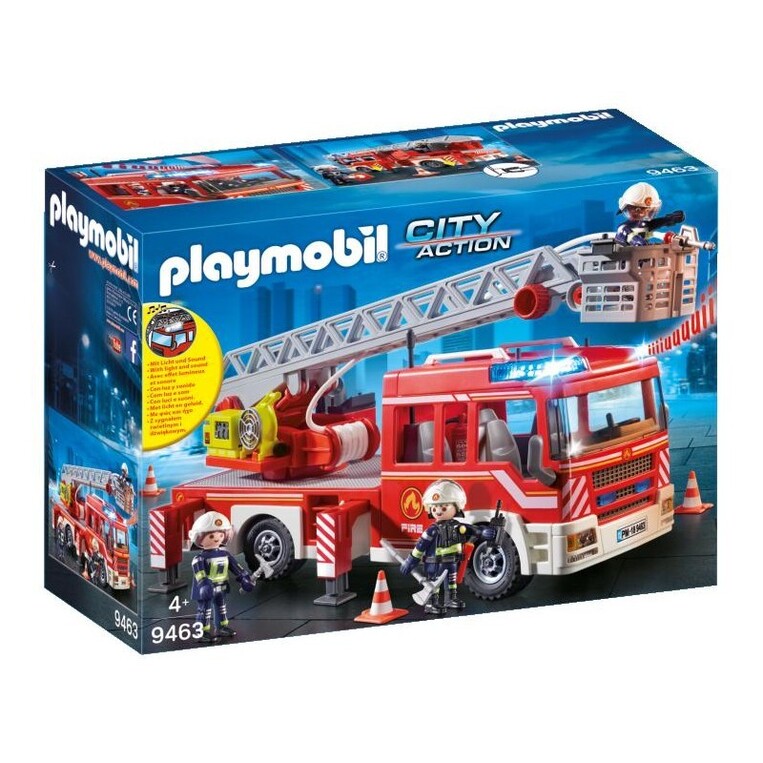 Playmobil City Action Όχημα Πυροσβεστικής Με Σκάλα Και Καλάθι Διάσωσης - 9463