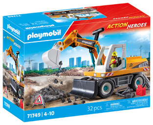 Playmobil Action Heroes Μεγάλος Εκσκαφέας Κατασκευών - 71749