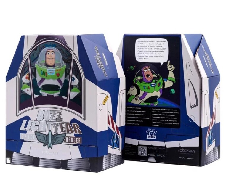 Toy Story - Buzz Lightyear Interactive Robot Action Figure (37cm) - KTBS-SE