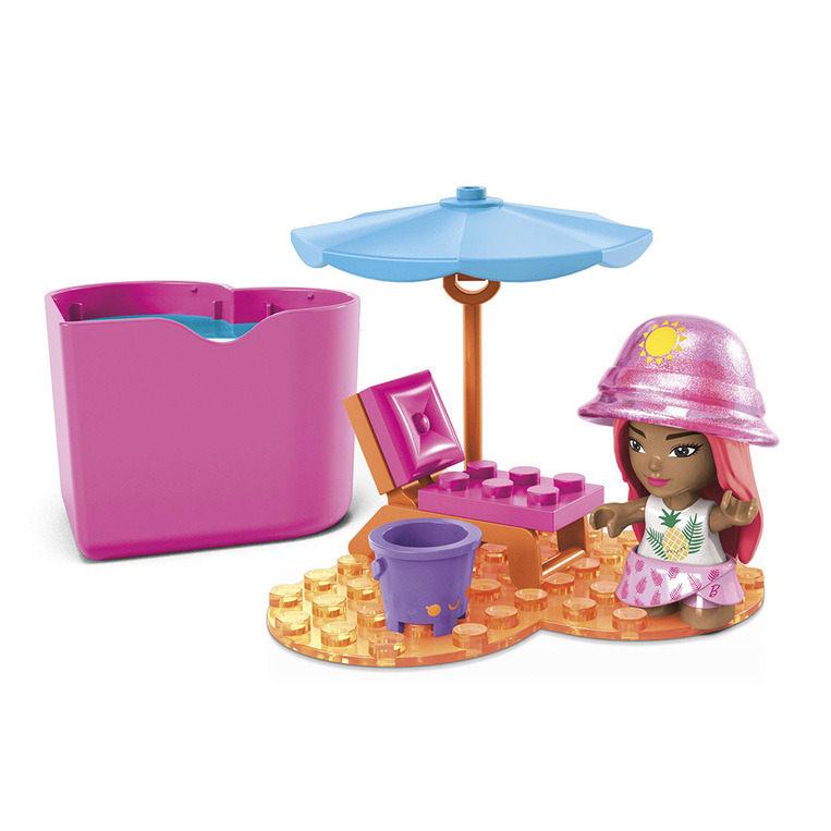 Mega Barbie Color Reveal - Φιγούρα Με Αξεσουάρ Beach Day - HHP86