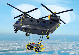 Playmobil City Action Ελικόπτερο Ειδικών Δυνάμεων Με Δύο Έλικες - 71149