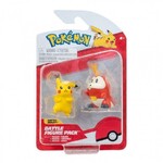 Pokemon - 2 Battle Figures 5cm Fuecoco & Pikachu - PKW3356