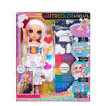 Kούκλα Raibow High Set Watercolor & Create Tie Dye (Καφέ Μάτια) - 507598EUC