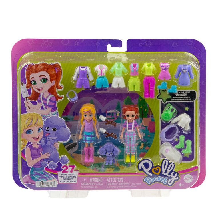 Polly Pocket Κουκλα Με Μόδες Fashion Pack Large Camping Playset - JCB23