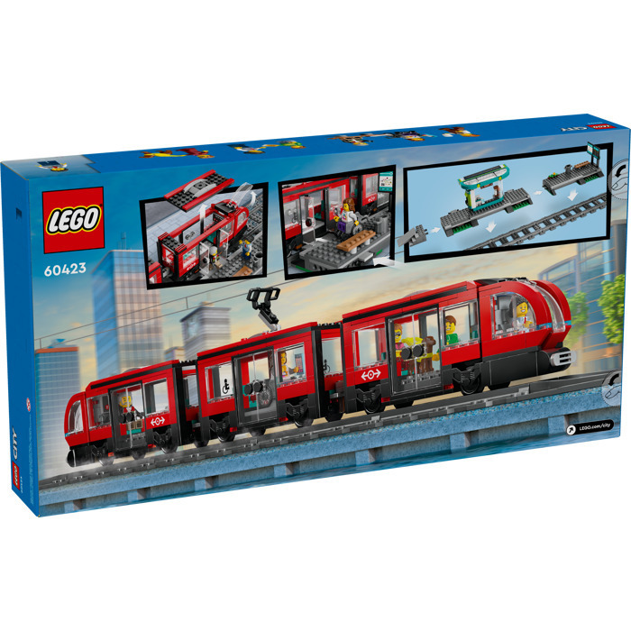 LEGO City Downtown Streetcar and Station - 60423