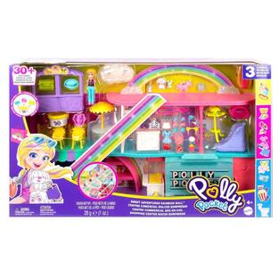 Polly Pocket Sweet Adventures Rainbow Mall Playset - HHX78