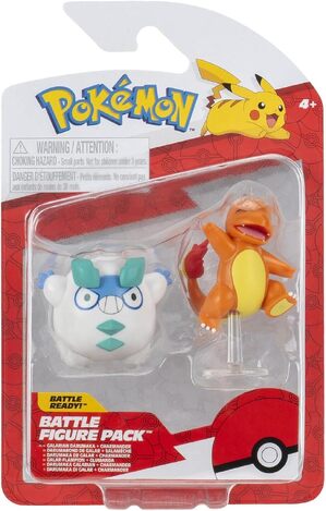 Pokemon Battle Figure 2 Pack Galarian Darumaka & Charmander 5 εκ - PKW3582
