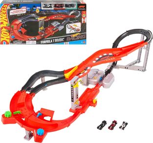 Hot Wheels Racing Formula 1 Downhill Circuit Race Track Set -  JMC90