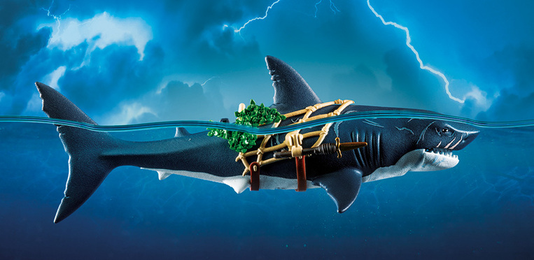 Playmobil Pirates Πειρατής Με Γιγαντιαίο Καρχαρία - 71793