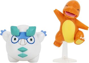 Pokemon Battle Figure 2 Pack Galarian Darumaka & Charmander 5 εκ - PKW3582