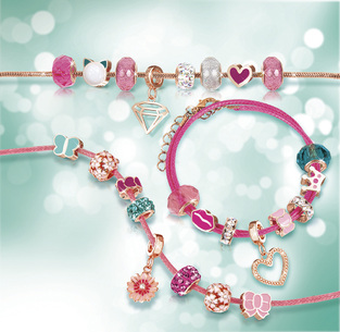 Make It Real- Halo Charms Bracelets Think Pink - 1722