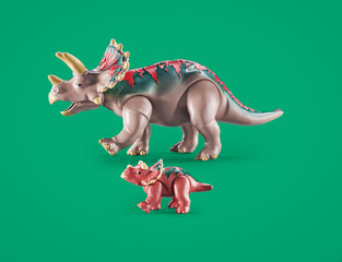 Playmobil Dinos Τρικεράτοπες Και Εξερευνητής - 71821
