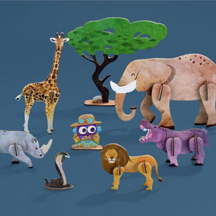 Mier Edu Μαγνητικό Puzzle All About Animals - GRAF00110