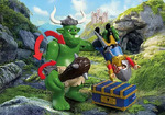 Playmobil Knights Λεοντόκαρδος Ιππότης και Τρολ με Θησαυρό - 72116
