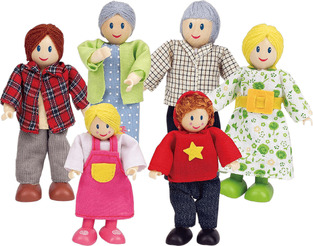 Hape Happy Family Ξυλινο Σετ Οικογενεια - E3500