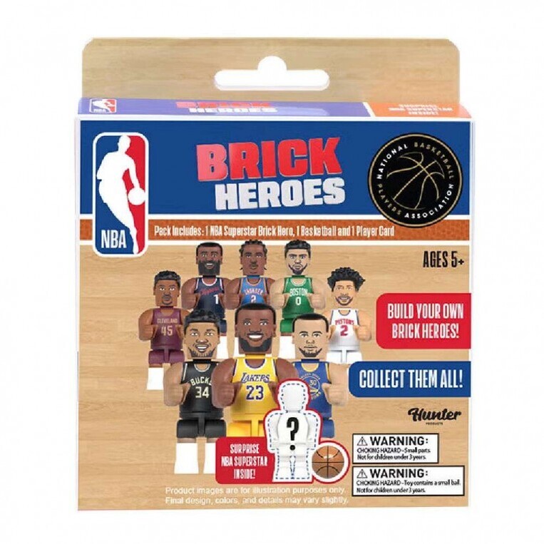 NBA Brick Heroes Μίνι Φιγούρα NBA Superstar σε Κουτάκι Έκπληξη - NBA00000