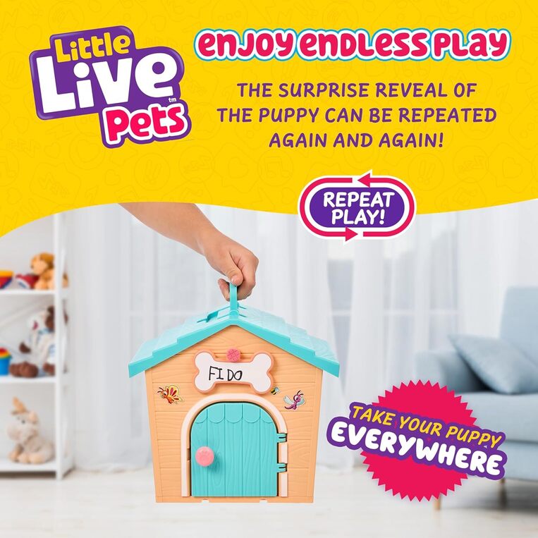 Little Live Pets My Puppy’s Home Mini Playset – Γαλάζιο Σπιτάκι Mε Κουταβάκι Έκπληξη - LLP26616