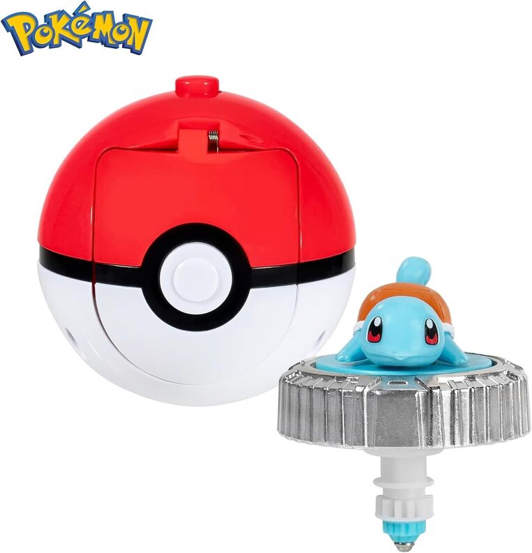 Pokemon Battle Spinning Top and Poke Ball Launcher Squirtle - PKW4400