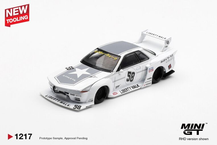 Mini GT Blister Nissan Skyline GT-R (R32) Kaido Works TAS 2025 - MGT01217BL