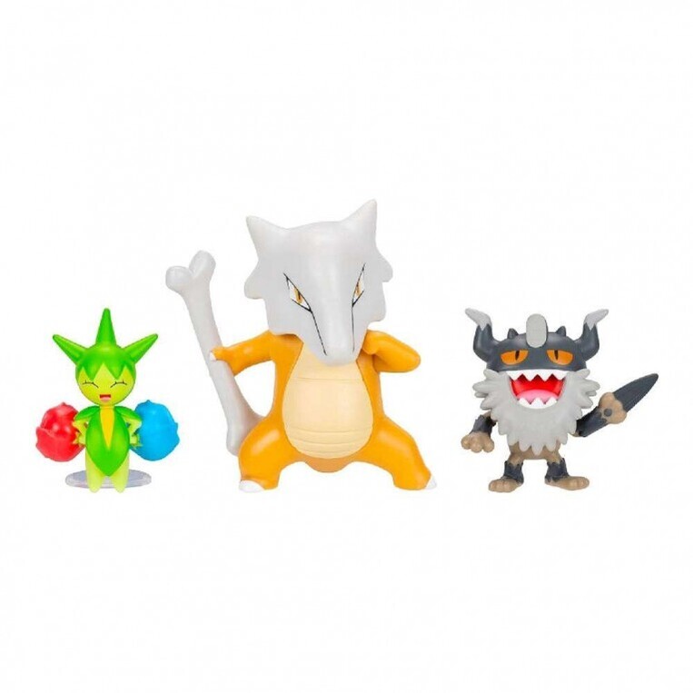 Pokemon 3 Battle Figures Pack Roselia, Perrserker & Marowak - PKW4095