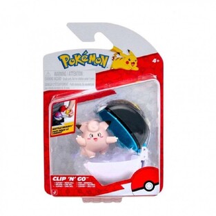 Pokemon Figure Clip 'N' Go Clefairy with Moon Ball - PKW4160