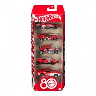 Hot Wheels Mattel 80th Anniversary Die-Cast Vehicles 5-Pack - JGK08
