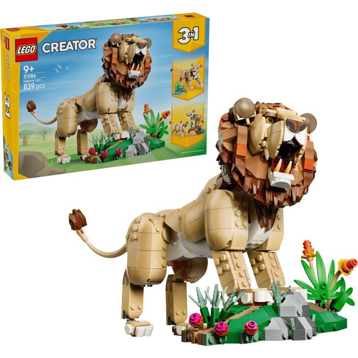 LEGO Creator 3 in 1 Wild Animals: Majestic Lion - 31386