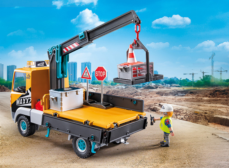 Playmobil Action Heroes Φορτηγό Με Γερανό - 71750