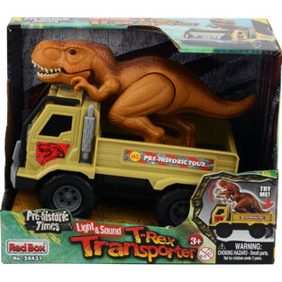 Όχημα Και T-REX Κινητικός Που Περπατάει Με Φώτα Ηχους 20cm - 15124431