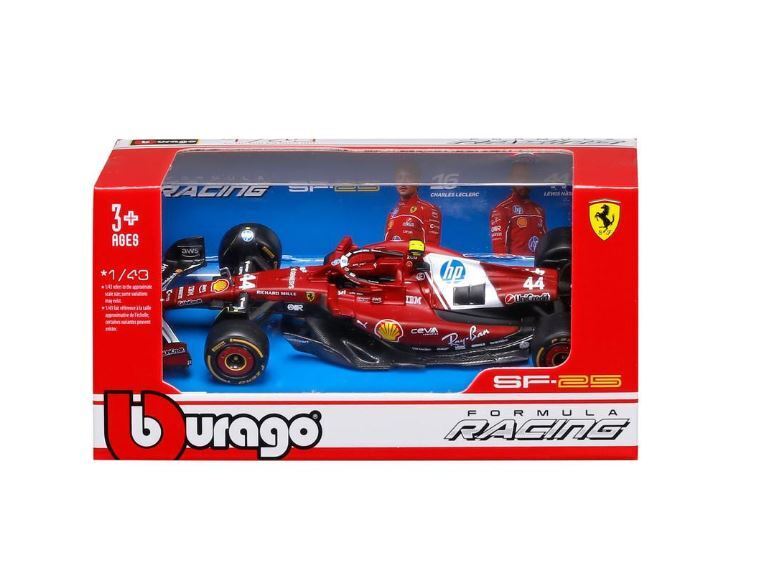 Burago 1/43 Ferrari SF25 F1 2025 Diecast Model - 18/36810