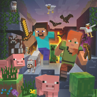 Ravensburger Παζλ 3X49 Τεμ. Minecraft Biomes - 05-05621