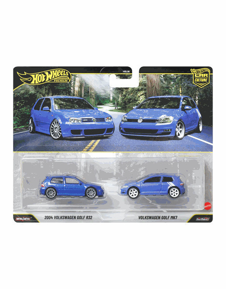 HW Premium Σετ των 2 - 2004 Volkswagen Golf R32 & Volkswagen Golf MK7 - JHW49