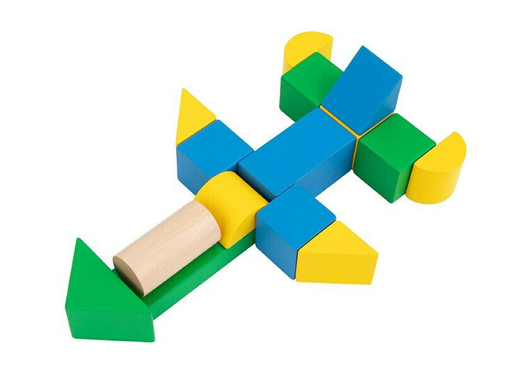 Tooky Toys Ξύλινα Τουβλάκια Πόλη για 2+ Ετών 50τμχ - TH451