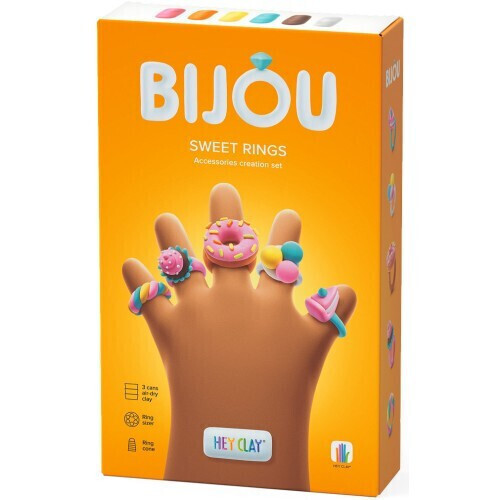 Hey Clay Bijou Sweet Rings 3 Cans - 440066