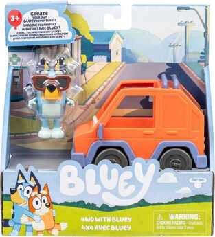 Bluey Mini Figure Playset Bluey & 4WD Car - BLYA7000