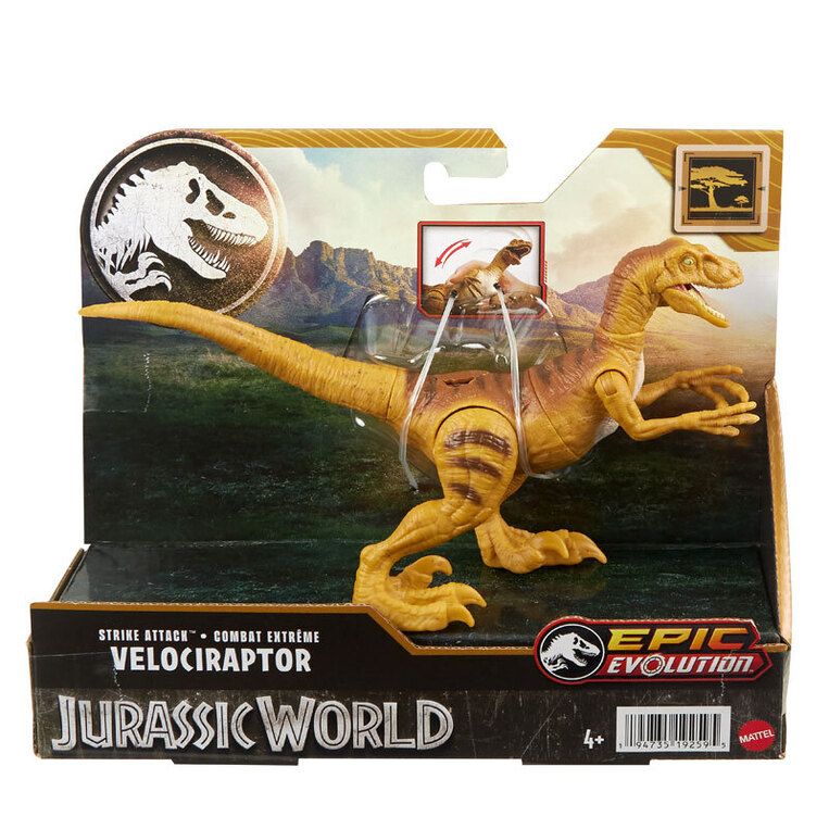 Jurassic World Νέοι Δεινόσαυροι με σπαστά μέλη Epic Evolution - Velociraptor - HTK60